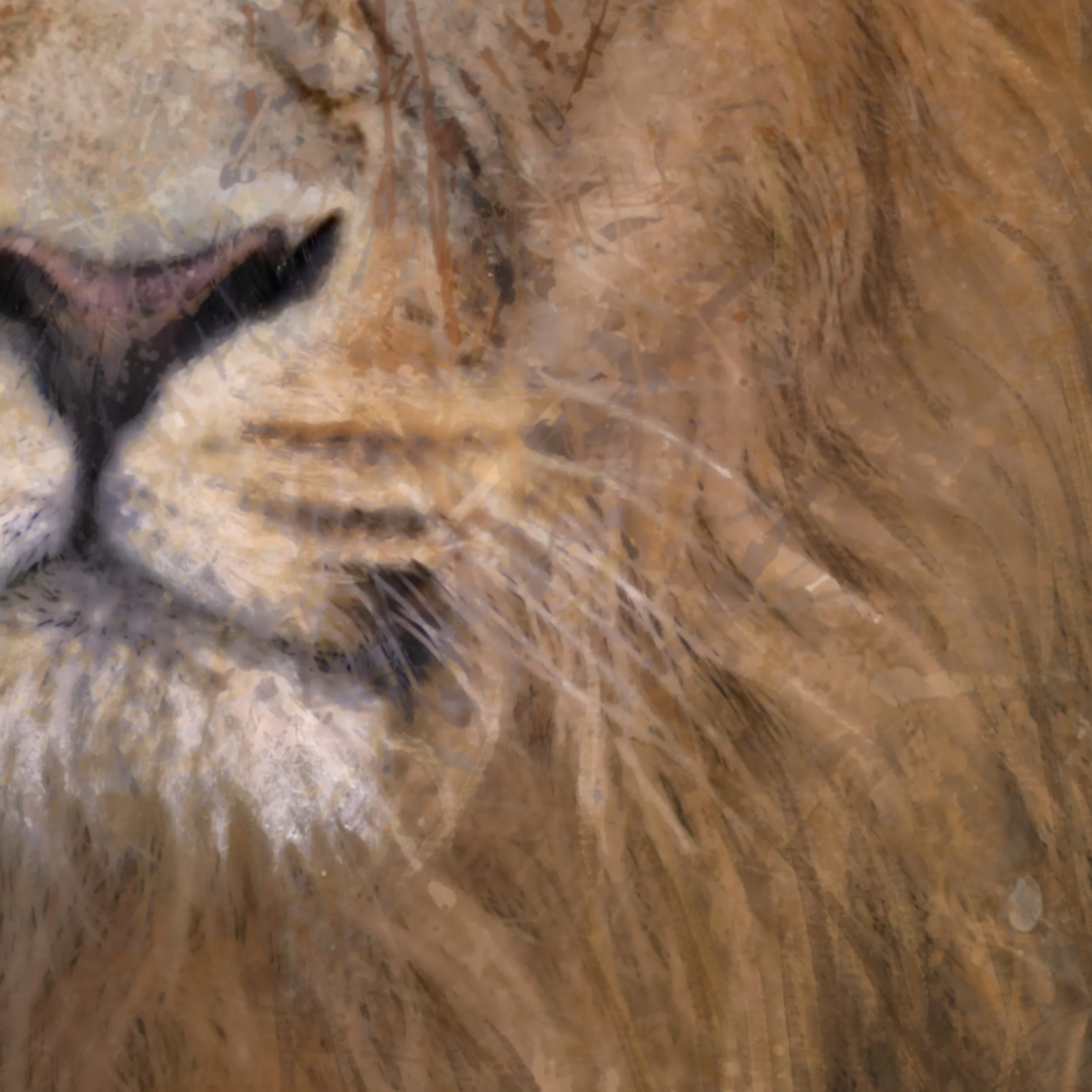 The Lion, Inklife Safari, ANTFOX Gallery — ANTFOX